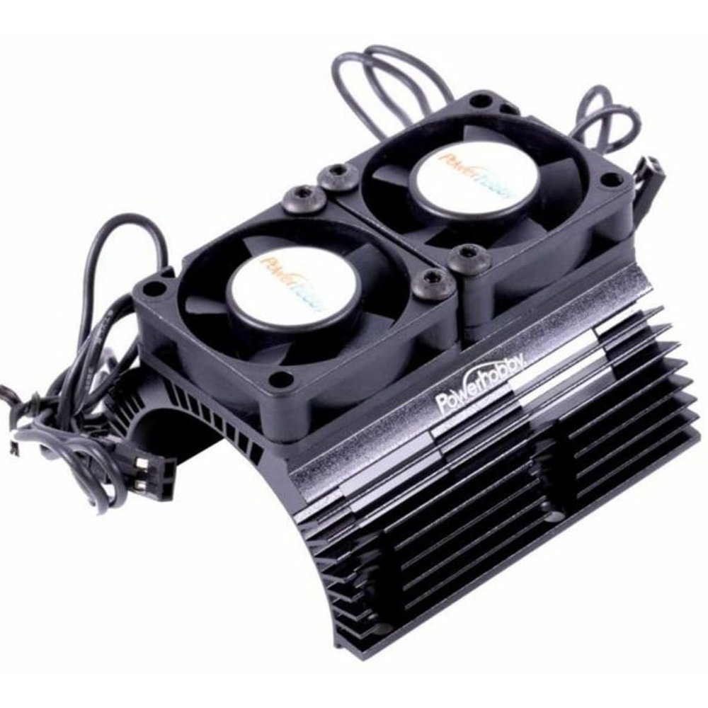Power Hobby Power Hobby Heat Sink w Twin Tornado High Speed FansPH1289BLACK
