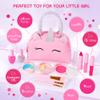 Kids Real Makeup Kit with Pink Unicorn Purse, Non Toxic Washable Make Up Set - Unicorn Toys for Girls Age 4-6, Easter Gifts for Kids, Basket Stuffers, Birthday Gift for Girl Ages 3 4 5 6 7 8 Years Old view 3