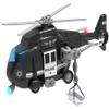 Liberty Imports Police Rescue Helicopter Friction Powered Toy Vehicle for Boys | Push and Go Chopper with Pretend Play Action Lights and Sounds view 1