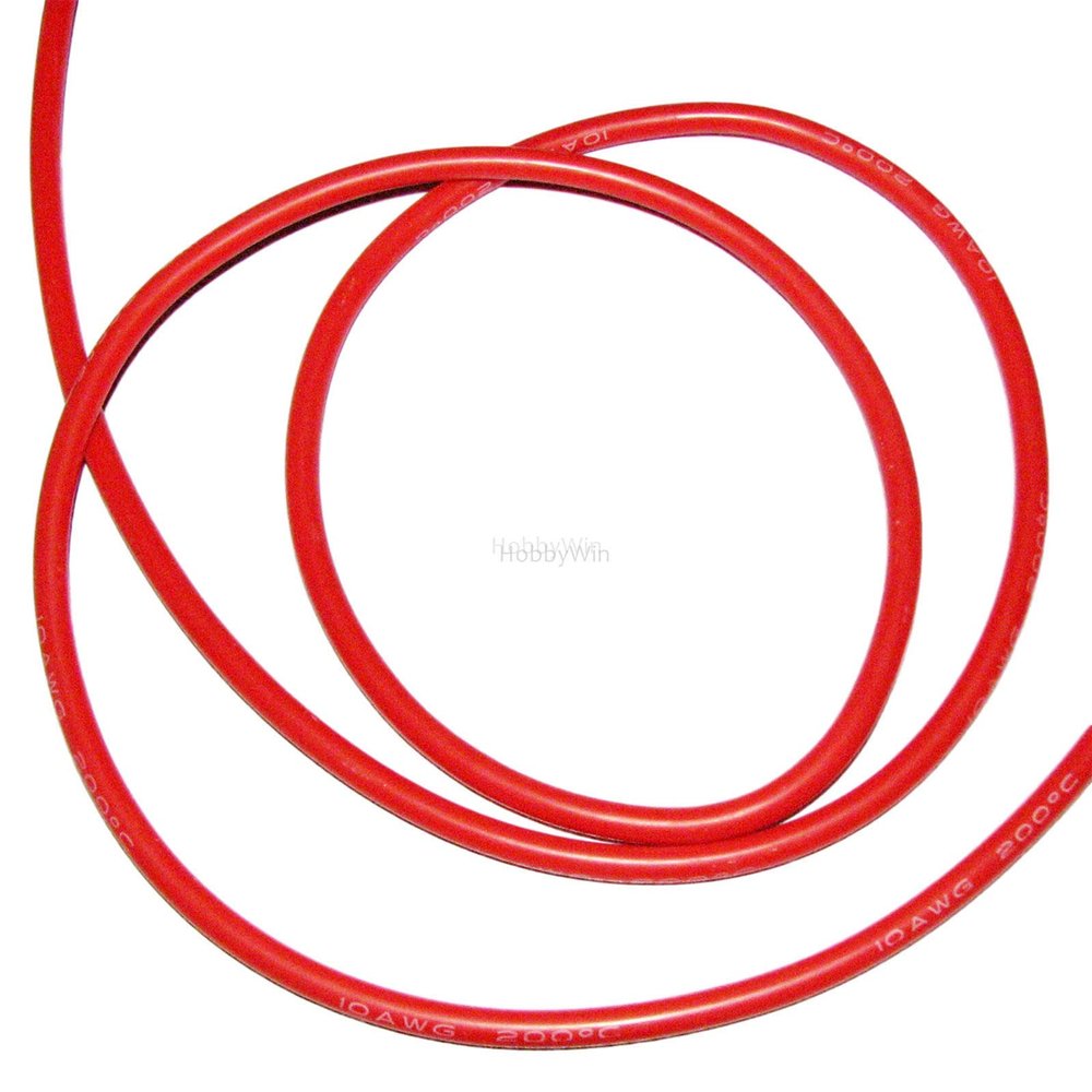 10AWG Red Color Soft Silicone Wire for RC Model Vehicle Battery Motor ESC Power Line