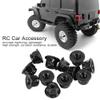 12PCS 4mm Nonslip Wheel Lock Nut Spare Parts Fit for Axial SCX10 1/10 RC Model Car Anti Slip Lock Nuts (Black) view 4