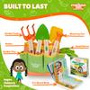 Matching Board Book - Green Kids Gardening Tools Set Includes Sturdy Tote Bag, Watering Can, Shovel, Rake, and Trowel - Garden Storybook - Kids Garden Tools- Easter Gifts for Toddler Age on up. view 3