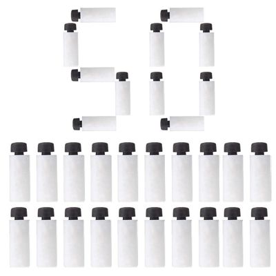 WORKER 50PCS Stefan 36mm Short Darts for Modified Nerf Toy Color (White Black)