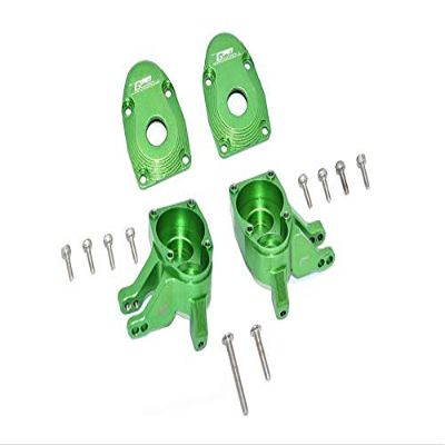 Axial SCX10 III AXI03007 / Capra 1.9 UTB AXI03004 Upgrade Parts Aluminum Front Knuckle Arms - 4Pc Set Green