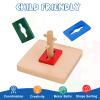 Adena Montessori Twist & Sort Dowel Set Preschool Equipment Early Development Baby Toy Montessori Fine Motor Skills Development view 3