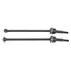 2 Pcs RC Metal Drive Shaft,RC Front Rear Universal Drive Shaft or HIMOTO E10MTL E10MT E10BP 1/10 RC Car Upgrade Accessory (Black) Car Model Accessory view 3