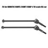 2 Pcs RC Metal Drive Shaft,RC Front Rear Universal Drive Shaft or HIMOTO E10MTL E10MT E10BP 1/10 RC Car Upgrade Accessory (Black) Car Model Accessory view 4