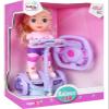 Doll Set with Remote Control Toy Electric Scooter for Kids with LED Lights Music and 360 Rotation view 2
