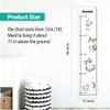 Personalized Kids Canvas Growth Chart, Height Chart, Growth Chart Banner, Cat view 4