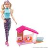 Barbie Mini Playset with 2 Pet Puppies, Doghouse and Pet Accessories, Gift for 3 to 7 Year Olds view 2