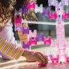 MindWare Q-BA-Maze: Sparkle Builder Set  Glitter & Pink Free-Form Marble-Run Mazes for Boys & Girls  Exciting Building Toys That Kids, Teens & Adults can Enjoy Together view 4