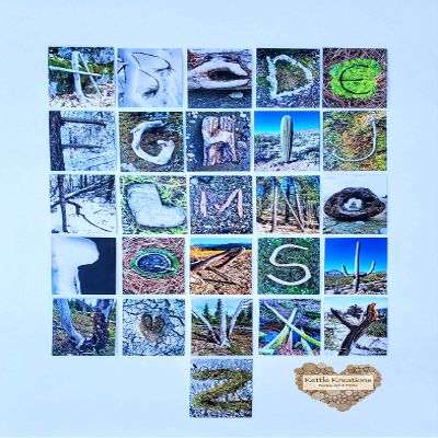 Alphabet Letter Flash Cards from Nature
