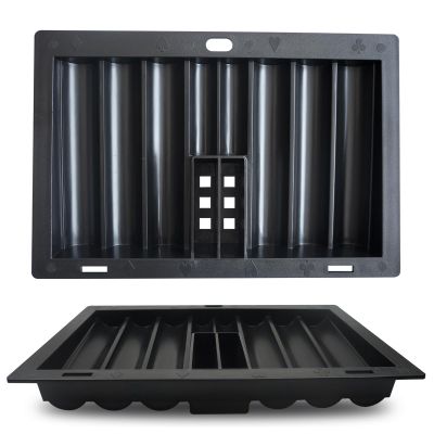Yuanhe Poker Chip Tray Holder - Blackjack Casino Poker Table Dealer Chips Rack Insert