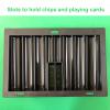 Yuanhe Poker Chip Tray Holder - Blackjack Casino Poker Table Dealer Chips Rack Insert view 3