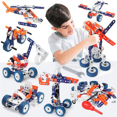 Building Toys for Kids Ages 4-8, 152PCS Toys for Ages 5-7, 12 in 1 Stem Toys for 5 Year Old, Gifts for 6 Year Old Boys, Erector Eets for boys age 8-12