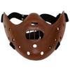 nezababy Hannibal Lecter Mask Cosplay The Silence of The Lambs Half Face Killer Halloween Costume Props Resin (Coffee) view 1