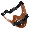 nezababy Hannibal Lecter Mask Cosplay The Silence of The Lambs Half Face Killer Halloween Costume Props Resin (Coffee) view 2