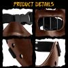 nezababy Hannibal Lecter Mask Cosplay The Silence of The Lambs Half Face Killer Halloween Costume Props Resin (Coffee) view 3