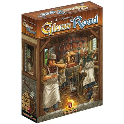 Glass Road, Strategy Board Game, Build and Gather to Make Your Own Trade Empire, 1 to 4 Players, 20 to 80 Minute Play Time, Ages 14 and Up