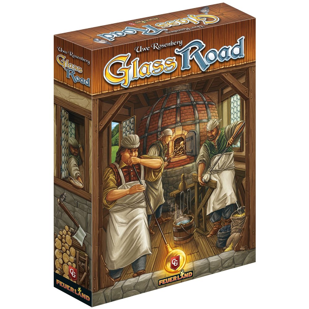 Glass Road, Strategy Board Game, Build and Gather to Make Your Own Trade Empire, 1 to 4 Players, 20 to 80 Minute Play Time, Ages 14 and Up