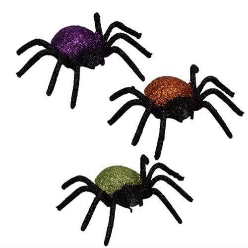18 pk Colorful Spiders Bundle, Halloween