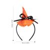 Minkissy Halloween Witch Hat Headband Wizard Costume Hair Hoop Spider Web Party Headpiece for Dress up Party Performance Supplies view 2