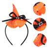 Minkissy Halloween Witch Hat Headband Wizard Costume Hair Hoop Spider Web Party Headpiece for Dress up Party Performance Supplies view 3