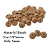 100pcs Beech Wooden Abacus Beads Unfinished Loose Round Spacer Shape DIY Handmade Mom Necklace Making Family Charm Decoration(Abacus Beads 100pcs) view 2