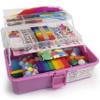 Olly Kids Arts and Crafts Supplies for Kids Girls 4 5 6 7 8 9 10 11 & 12- Ultimate Crafting Supply Carboodle in Portable 3 Layered Plastic Art Box view 1