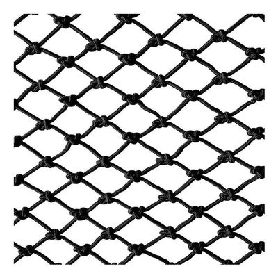 Children Safety Net Black Rope Net, Stair Balcony Protective Net, Hand-woven Nylon Pets Fence Rope Netting Outdoor Garden Wall Decor Net Climbing Frames Playground 1x7m ( Size : 2*4m(7*13ft) )