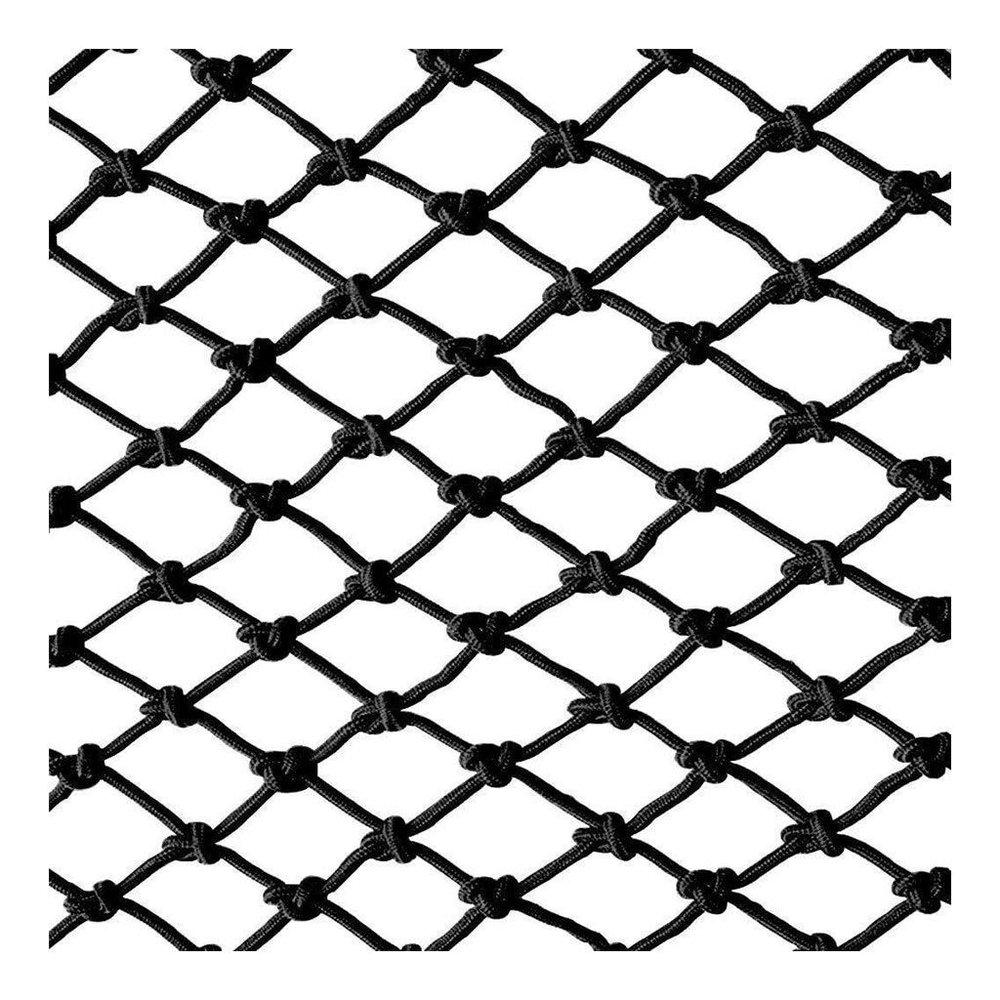 Children Safety Net Black Rope Net, Stair Balcony Protective Net, Hand-woven Nylon Pets Fence Rope Netting Outdoor Garden Wall Decor Net Climbing Frames Playground 1x7m ( Size : 2*4m(7*13ft) )