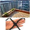 Hynet Kids Climbing Protective Net, Wall Decor Net Black Nylon Children's Balcony Stair Railing Protective Net Waterproof Cargo Net Outdoor Swing Playground 1x5m (Size : 3 * 10m(10 * 33ft)) view 1