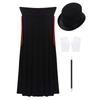 ACSUSS Kids Boys Girls Magician Costume Magic Tricks Show Fancy Dress Halloween Outfit Black 8-9 Years view 3