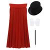 ACSUSS Kids Boys Girls Magician Costume Magic Tricks Show Fancy Dress Halloween Outfit Black 8-9 Years view 4