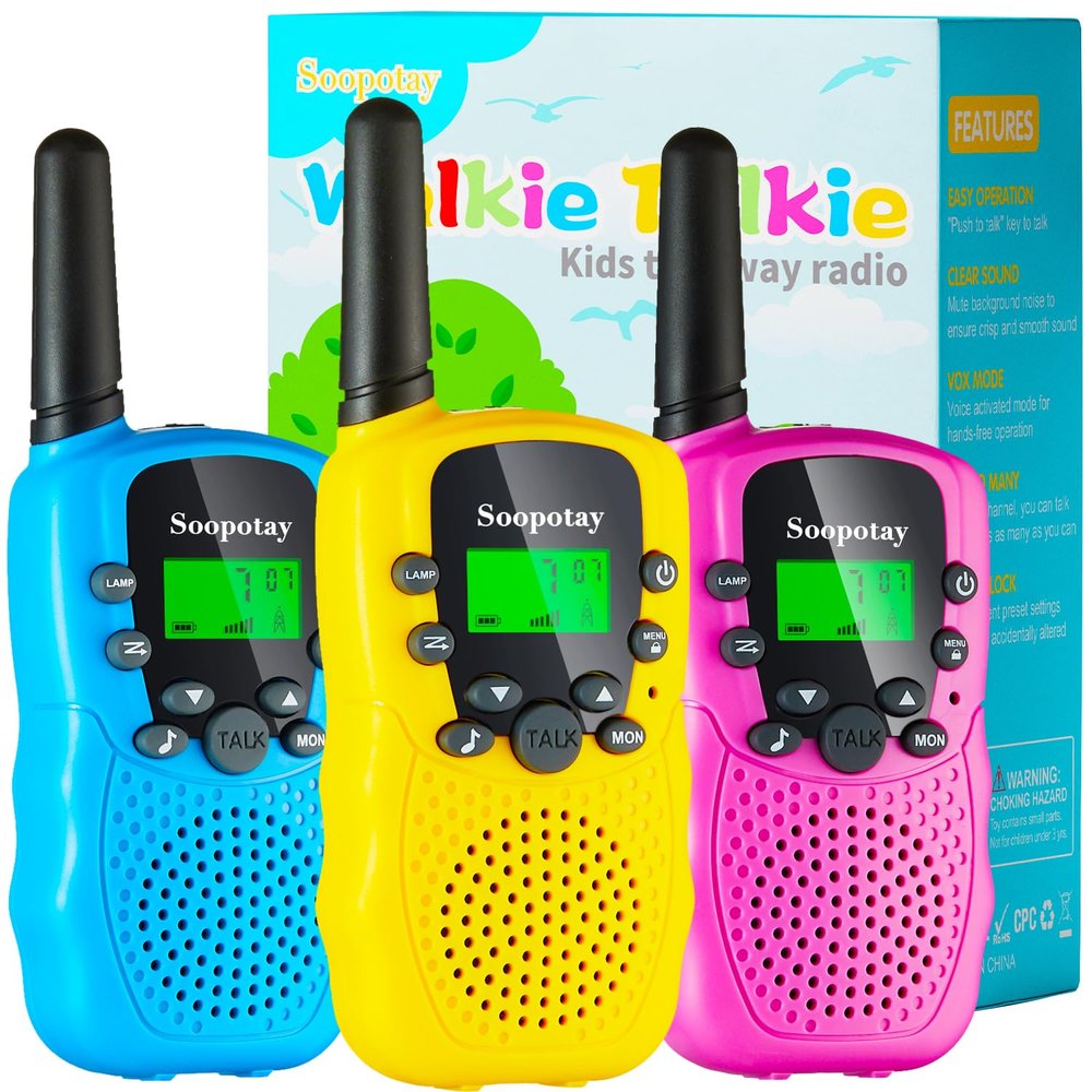 Walkie Talkies for Kids, Walkie Talkie Toys for Girls Boys, Easter Basket Stuffers for Kids, Outdoor Toys/Outdoor Games for Kids Age 4-8, Birthday Gifts for 3 4 5 6 7 8 9 10 Year Old Girl Boys