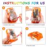 4pcs Tracks Cars Replacement Only - Light Up Magic Cars for Tracks Compatible with Glow in the Dark Toy Cars with 5 Led Flashing Lights for Most Race Tracks, Toys for 3+ Years Old Childs Boy and Girls view 3