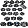 Black - 24 Unusual Dice Set - D3, D4, D5, D6, D7, D8, D9, D10, D%10, D11, D12, D13, D14, D15, D16, D17, D18, D19, D20, D22, D24, D26, D28 & D30 view 1