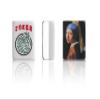 166 American Western Mahjong Set Suitcase Limited Edition Embedded Masterpiece Background in Leather Suitcase Girl Pearl view 2