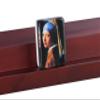 166 American Western Mahjong Set Suitcase Limited Edition Embedded Masterpiece Background in Leather Suitcase Girl Pearl view 3