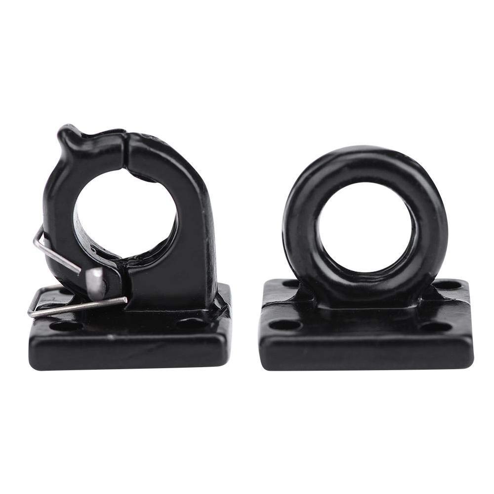 Dilwe RC Trailer Shackle Bracket, Metal RC Trailer Lock Shackle Set RC Accessory Comaptible for SCX10 CC01 D90 D110 TF2 RC Car