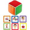 Thought-Spot Play & Learn Cube | Roll and Play Game for Toddlers | First Educational Game Ages 18+| Teaches Colors, Numbers, Letters, Emotions | Soft Cube with Activity Cards | Speech Therapy view 1