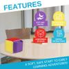 Thought-Spot Play & Learn Cube | Roll and Play Game for Toddlers | First Educational Game Ages 18+| Teaches Colors, Numbers, Letters, Emotions | Soft Cube with Activity Cards | Speech Therapy view 2