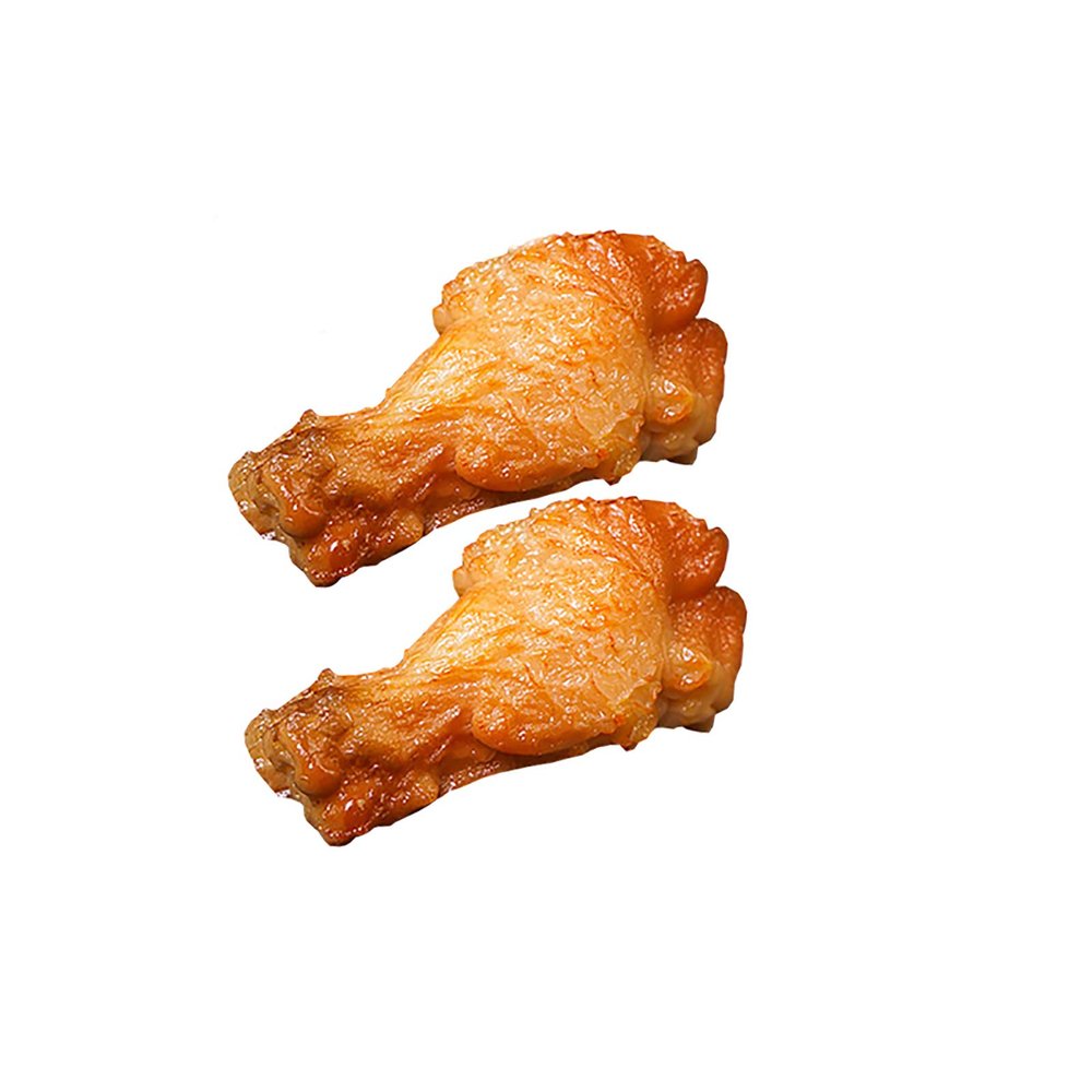 Lenmipot 2pcs Artificial Fake Chicken Drumettes Model, Lifelike Teaching Tools Restaurant Window Display Party Tricky Props
