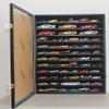 Hot Toy Cars Wheels Matchbox Model Cars Hot Display Case Cabinet Also fit N Scale Model Trains UV Protection 1/64-1/43 Scale HIgh Transparency (Black Finish) view 2