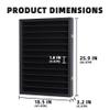 Hot Toy Cars Wheels Matchbox Model Cars Hot Display Case Cabinet Also fit N Scale Model Trains UV Protection 1/64-1/43 Scale HIgh Transparency (Black Finish) view 3