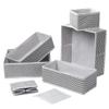 6 Pcs a Set, Storage Box, Foldable Drawer, Home and Kindergarten Clothing and Socks Sorting, Toy Sundries Storage Box (Gray) view 1
