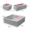 6 Pcs a Set, Storage Box, Foldable Drawer, Home and Kindergarten Clothing and Socks Sorting, Toy Sundries Storage Box (Gray) view 2