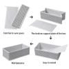 6 Pcs a Set, Storage Box, Foldable Drawer, Home and Kindergarten Clothing and Socks Sorting, Toy Sundries Storage Box (Gray) view 4