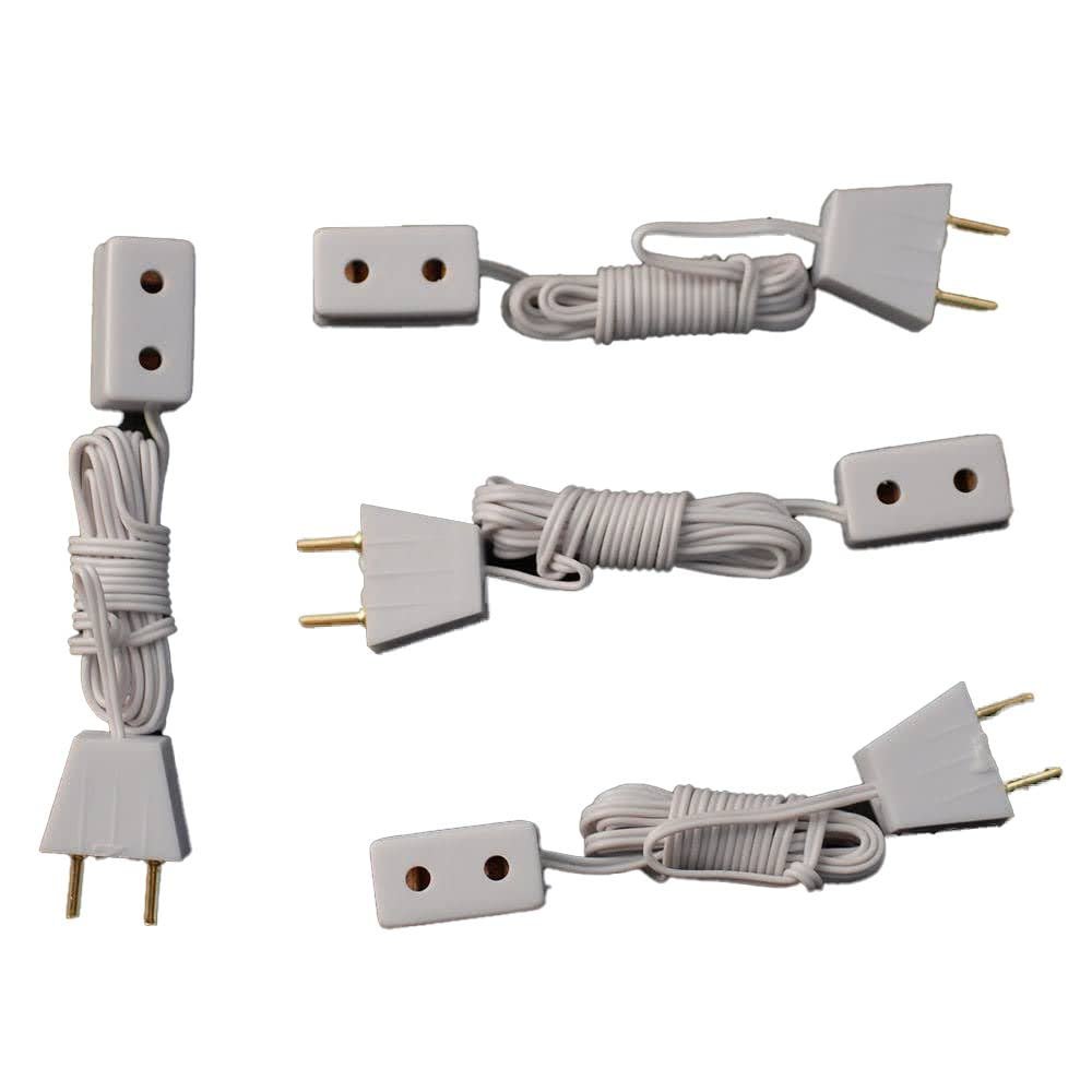 Dollhouse 4 Single Socket Extension Leads Miniature Lighting Spare Accessory