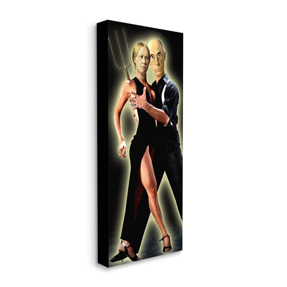Stupell Industries Sultry American Gothic Tango Dance Parody